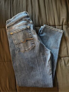 7 For All Mankind Josefina Dark Blue Denim Jeans